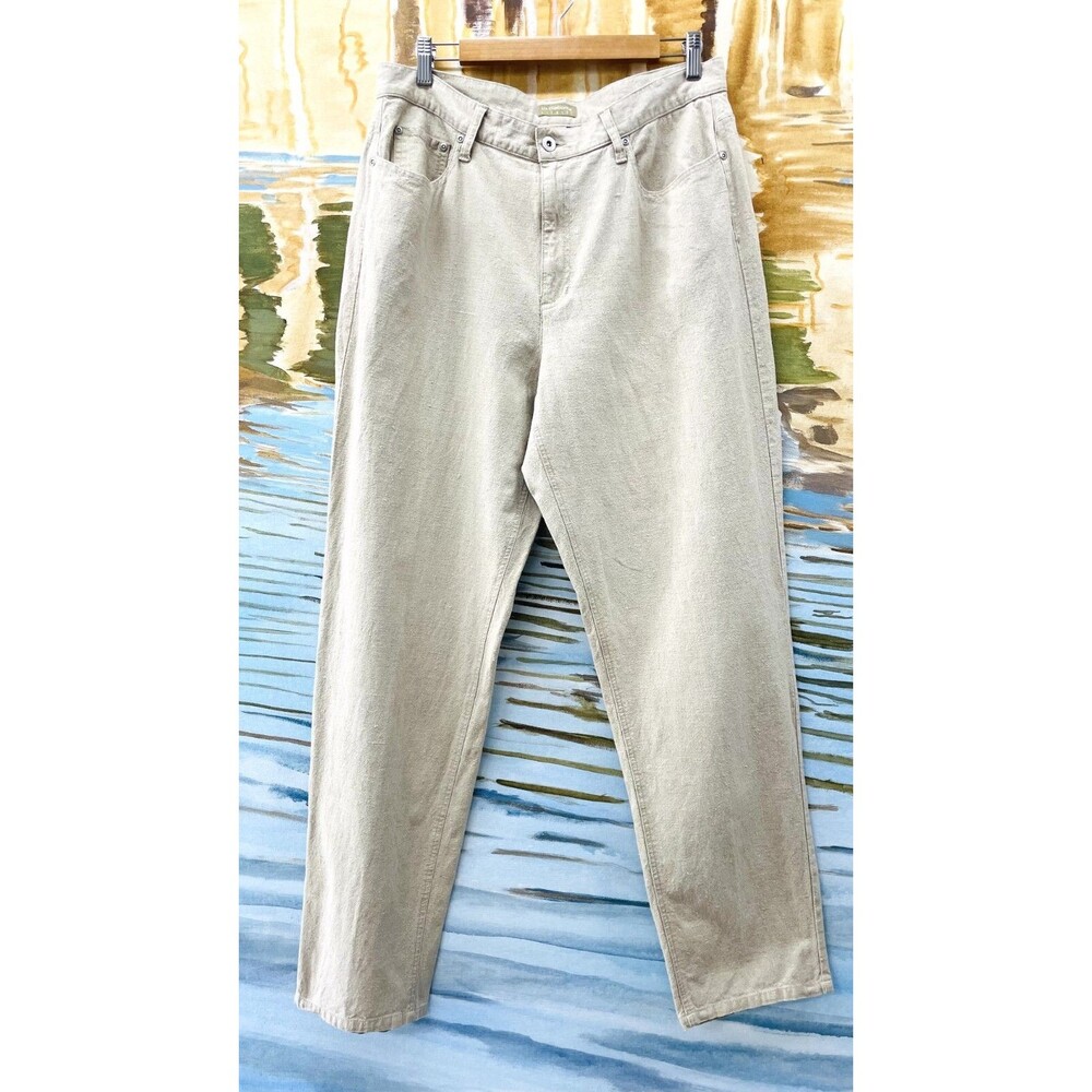 Vintage Linen Pants Liz Claiborne Linen Pants Womens Linen VTG Pants 32x32 Linen